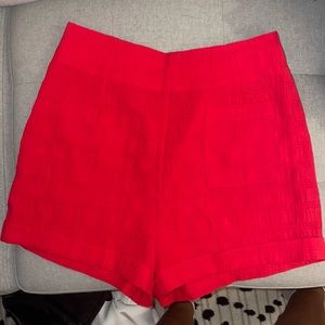Bright red urban outfitters shorts size 6